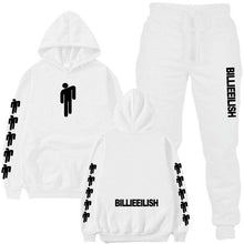 Load image into Gallery viewer, Billie Eilish Piece Tracksuit Women Men Off White Hoodie Sweatshirt Female Sport Pullover Suits Men's Sport Suit Set Tracksuit