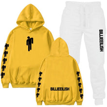 Load image into Gallery viewer, Billie Eilish Piece Tracksuit Women Men Off White Hoodie Sweatshirt Female Sport Pullover Suits Men's Sport Suit Set Tracksuit