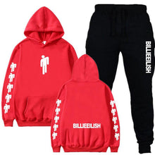 Load image into Gallery viewer, Billie Eilish Piece Tracksuit Women Men Off White Hoodie Sweatshirt Female Sport Pullover Suits Men's Sport Suit Set Tracksuit
