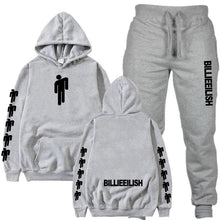 Load image into Gallery viewer, Billie Eilish Piece Tracksuit Women Men Off White Hoodie Sweatshirt Female Sport Pullover Suits Men's Sport Suit Set Tracksuit