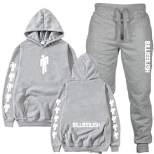 Load image into Gallery viewer, Billie Eilish Piece Tracksuit Women Men Off White Hoodie Sweatshirt Female Sport Pullover Suits Men's Sport Suit Set Tracksuit