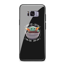 Load image into Gallery viewer, Baby yoda meme soft silicone tempered glass phone case cover shell For Samsung Galaxy S8 S9 S10e S10 Note 8 9 10 Plus