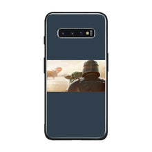 Load image into Gallery viewer, Baby yoda meme soft silicone tempered glass phone case cover shell For Samsung Galaxy S8 S9 S10e S10 Note 8 9 10 Plus