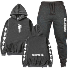 Load image into Gallery viewer, Billie Eilish Piece Tracksuit Women Men Off White Hoodie Sweatshirt Female Sport Pullover Suits Men's Sport Suit Set Tracksuit