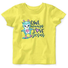 Load image into Gallery viewer, baby-owl-baby-religious-t-shirt-kerusso-kidz