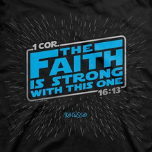 Load image into Gallery viewer, faith-is-strong-adult-religious-t-shirt-kerusso