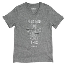 Load image into Gallery viewer, i-need-more-jesus-womens-religious-t-shirt-grace-&-truth
