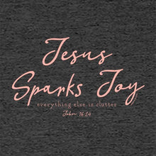 Load image into Gallery viewer, jesus-sparks-joy-romans-15:13--religious-t-shirt-grace-&-truth