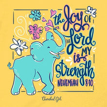 Load image into Gallery viewer, joy-of-the-lord-nehemiah-8:10--religious-t-shirt-cherished-girl