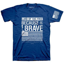 Load image into Gallery viewer, land-of-the-free-joshua-1:9--religious-t-shirt-hold-fast