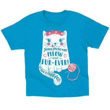 Load image into Gallery viewer, meow-and-forever-kids-religious-t-shirt-kerusso-kidz