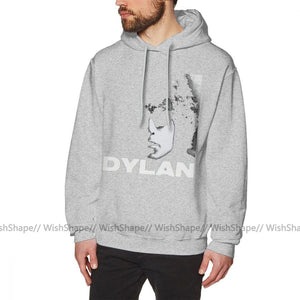 Bob Dylan Hoodie Bob Dylan Hoodies Streetwear Mens Pullover Hoodie Casual Long Sleeve Over Size Blue Cotton Warm Hoodies