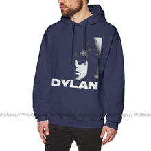 Load image into Gallery viewer, Bob Dylan Hoodie Bob Dylan Hoodies Streetwear Mens Pullover Hoodie Casual Long Sleeve Over Size Blue Cotton Warm Hoodies
