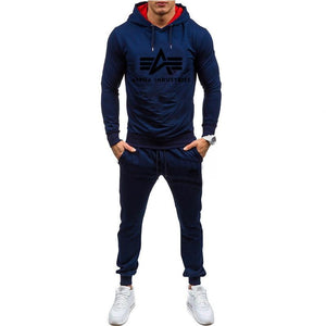 Autumn winter Hot Sale Men's Sets Hoodie+pants 2 Pieces Sets Casual Tracksuit Male Sportswear Gyms Fitness Sweatpants M-XXL