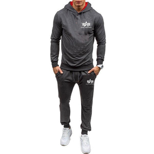 Autumn winter Hot Sale Men's Sets Hoodie+pants 2 Pieces Sets Casual Tracksuit Male Sportswear Gyms Fitness Sweatpants M-XXL
