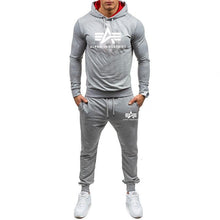 Load image into Gallery viewer, Autumn winter Hot Sale Men&#39;s Sets Hoodie+pants 2 Pieces Sets Casual Tracksuit Male Sportswear Gyms Fitness Sweatpants M-XXL
