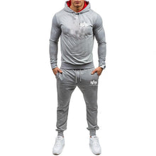 Load image into Gallery viewer, Autumn winter Hot Sale Men&#39;s Sets Hoodie+pants 2 Pieces Sets Casual Tracksuit Male Sportswear Gyms Fitness Sweatpants M-XXL
