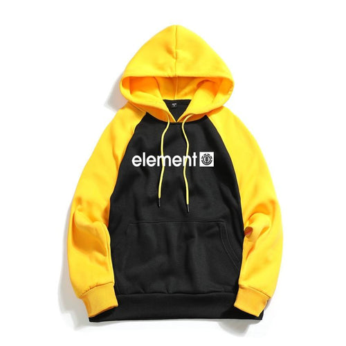 Autumn Winter Men Sweatshirts Raglan Hoodies Streetwear Element Fashion Letter Printed Hoody Long Sleeve Hoodies Brand Hoodie