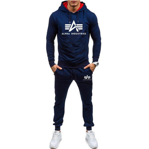 Autumn winter Hot Sale Men's Sets Hoodie+pants 2 Pieces Sets Casual Tracksuit Male Sportswear Gyms Fitness Sweatpants M-XXL