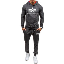 Load image into Gallery viewer, Autumn winter Hot Sale Men&#39;s Sets Hoodie+pants 2 Pieces Sets Casual Tracksuit Male Sportswear Gyms Fitness Sweatpants M-XXL
