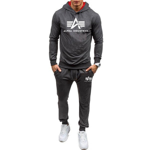 Autumn winter Hot Sale Men's Sets Hoodie+pants 2 Pieces Sets Casual Tracksuit Male Sportswear Gyms Fitness Sweatpants M-XXL