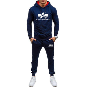 Autumn winter Hot Sale Men's Sets Hoodie+pants 2 Pieces Sets Casual Tracksuit Male Sportswear Gyms Fitness Sweatpants M-XXL