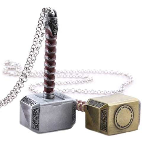 Avengers Thor Hammer Pendant Necklace Support Dropshipping