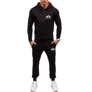 Autumn winter Hot Sale Men's Sets Hoodie+pants 2 Pieces Sets Casual Tracksuit Male Sportswear Gyms Fitness Sweatpants M-XXL