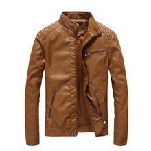 Load image into Gallery viewer, BOLUBAO  Fashion Men&#39;s PU Jackets Coats Motorcycle Leather Jackets Men Autumn Leather Clothing Male Casual Brand Coats
