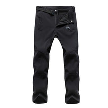Load image into Gallery viewer, Autumn Winter Hiking Mens Pants Softshell Fleece Outdoor Trousers Waterproof Snow Gym Pants Trousers Male Plus Size High Quality
