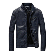 Load image into Gallery viewer, BOLUBAO  Fashion Men&#39;s PU Jackets Coats Motorcycle Leather Jackets Men Autumn Leather Clothing Male Casual Brand Coats
