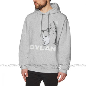 Bob Dylan Hoodie Bob Dylan Hoodies Streetwear Mens Pullover Hoodie Casual Long Sleeve Over Size Blue Cotton Warm Hoodies