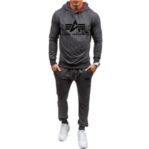 Autumn winter Hot Sale Men's Sets Hoodie+pants 2 Pieces Sets Casual Tracksuit Male Sportswear Gyms Fitness Sweatpants M-XXL