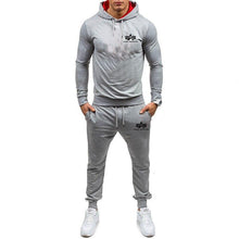 Load image into Gallery viewer, Autumn winter Hot Sale Men&#39;s Sets Hoodie+pants 2 Pieces Sets Casual Tracksuit Male Sportswear Gyms Fitness Sweatpants M-XXL
