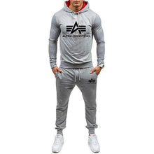 Load image into Gallery viewer, Autumn winter Hot Sale Men&#39;s Sets Hoodie+pants 2 Pieces Sets Casual Tracksuit Male Sportswear Gyms Fitness Sweatpants M-XXL
