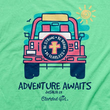 Load image into Gallery viewer, adventure-awaits--religious-t-shirt-cherished-girl
