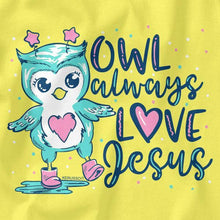 Load image into Gallery viewer, baby-owl-baby-religious-t-shirt-kerusso-kidz
