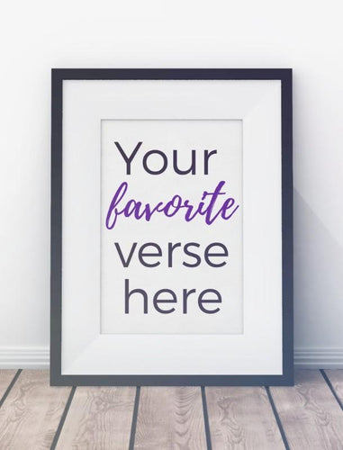 Custom Bible Scripture Art-Downloads-Thou Art Mine-Thou Art Mine