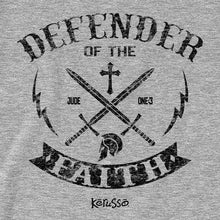 Load image into Gallery viewer, defender-of-the-faith--religious-raglan-kerusso

