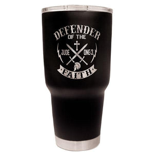 "Defender Of The Faith Stainless Steel Tumbler" Religious Tumbler from Kerusso-Tumbler-Kerusso-Thou Art Mine