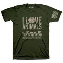Load image into Gallery viewer, eating-animals--religious-t-shirt-hold-fast
