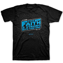 Load image into Gallery viewer, faith-is-strong-adult-religious-t-shirt-kerusso
