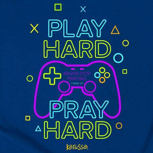 gamer-1-thessalonians-5:17-kids-religious-t-shirt-kerusso-kidz