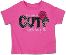 Load image into Gallery viewer, god-made-me-cute-childrens-religious-shirt-kerusso-kidz
