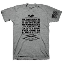 Load image into Gallery viewer, god&#39;s-side-abraham-lincoln--religious-t-shirt-hold-fast
