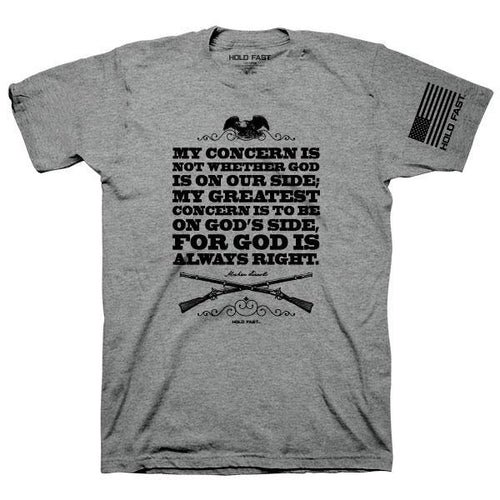 god's-side-abraham-lincoln--religious-t-shirt-hold-fast