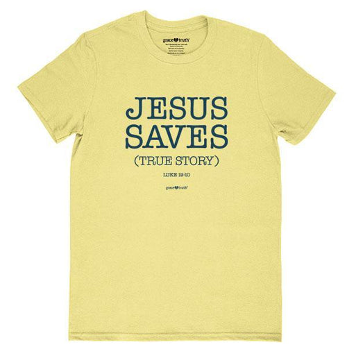 jesus-saves-john-11:25--religious-t-shirt-grace-&-truth