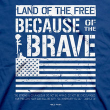 Load image into Gallery viewer, land-of-the-free-joshua-1:9--religious-t-shirt-hold-fast
