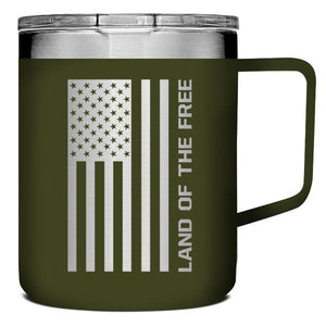 "Land Of The Free Stainless Steel Mug With Handle" Religious Mug from Kerusso-Mug-Kerusso-Thou Art Mine