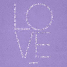 Load image into Gallery viewer, love-chapter-womens-religious-t-shirt-grace-&amp;-truth
